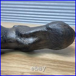 Vintage 1996 Big Sky Carvers Wood Moose Figure Jeff Fleming Hand Carved Montana