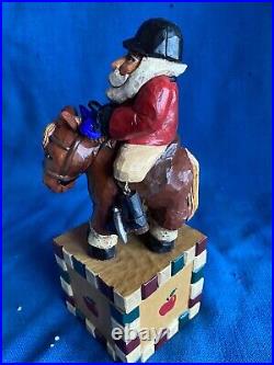 Vintage 1998 Big Sky Carver Santa Clausit Cyndi Joslyn Sitting Pretty Horse Box