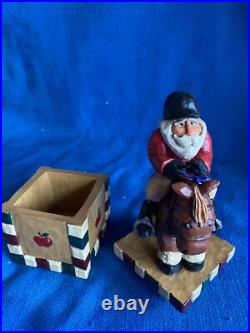 Vintage 1998 Big Sky Carver Santa Clausit Cyndi Joslyn Sitting Pretty Horse Box
