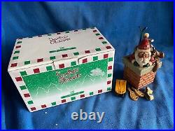 Vintage 1998 Big Sky Carvers Santa Clausits Cyndi Joslyn Chimney Curio Box Fig