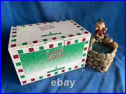 Vintage 1998 Big Sky Carvers Santa Clausits Cyndi Joslyn Pond Fishing Curio Box