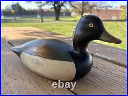 Vintage 1999 Ducks Unlimited Wood Carved Duck Bluebill Big Sky Carvers