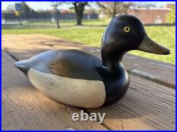 Vintage 1999 Ducks Unlimited Wood Carved Duck Bluebill Big Sky Carvers