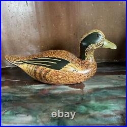 Vintage American Widgeon Duck Decoy Handmade Painted hand carved painted Big Sky