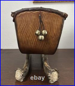 Vintage BIG SKY CARVERS 19.5 Realistic Poly-Carved Sleigh with Faux Antler Skates