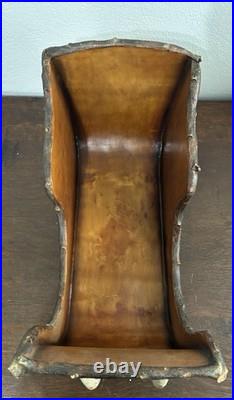 Vintage BIG SKY CARVERS 19.5 Realistic Poly-Carved Sleigh with Faux Antler Skates