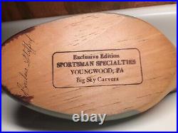 Vintage BIG SKY CARVERS Exclusive Edition MALLARD DUCKSigned BARBARA STAFFORD