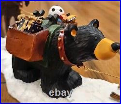 Vintage Bearfoots Bears Jeff Fleming Mountain Christmas Figurine Rare 0110/A724
