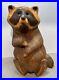 Vintage-Big-Sky-Carvers-BSC-Jeff-Fleming-Wood-Carved-Raccoon-Sculpture-Montana-01-bi