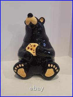 Vintage Big Sky Carvers Bearfoots Black Bear Cookie Jar