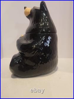 Vintage Big Sky Carvers Bearfoots Black Bear Cookie Jar