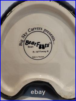 Vintage Big Sky Carvers Bearfoots Black Bear Cookie Jar