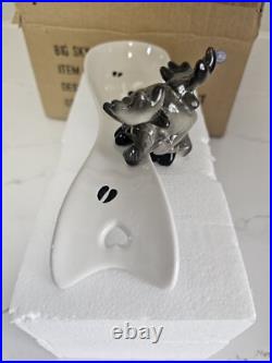 Vintage Big Sky Carvers Bearfoots Moose Lovers Ceramic Spoon Rest Retired RARE