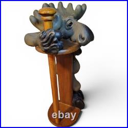 Vintage Big Sky Carvers Bearfoots Mountain Mooses Paper Towel Holder Original