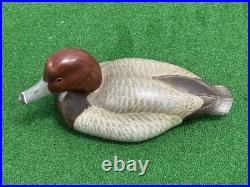 Vintage Big Sky Carvers Bozeman Montana Redhead Duck Bird Decoy Scott Huntsman