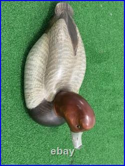 Vintage Big Sky Carvers Bozeman Montana Redhead Duck Bird Decoy Scott Huntsman