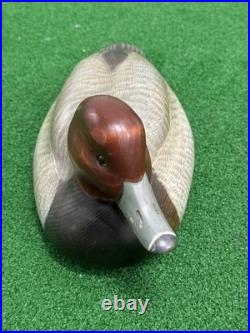 Vintage Big Sky Carvers Bozeman Montana Redhead Duck Bird Decoy Scott Huntsman