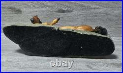 Vintage Big Sky Carvers, Brown Horse Mare And Foal Bonded Resin Sculpture