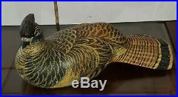 Vintage Big Sky Carvers CHRIS OLSON Signed Numbered 20/300 RUFFED GROUSE Decoy