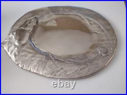 Vintage Big Sky Carvers Cast Aluminum Horse Platter Serving Tray Signed 17