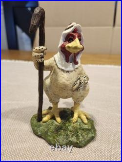 Vintage Big Sky Carvers Chickentivity Shepherd Chicken Nativity Figurine