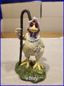 Vintage Big Sky Carvers Chickentivity Shepherd Chicken Nativity Figurine