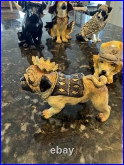 Vintage Big Sky Carvers Dogtivity Canine Dog Nativity Figurines Partial Set of 6