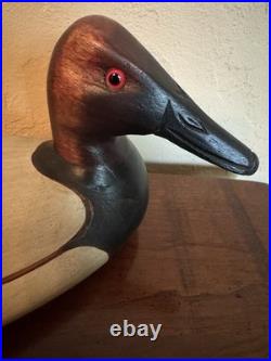 Vintage Big Sky Carvers Ducks Unlimited Wooden Duck Decoy Hand Painted Figurine