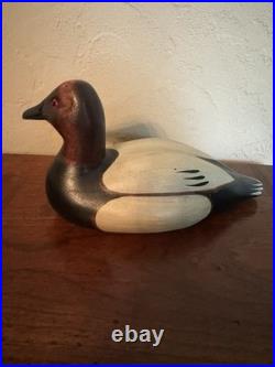 Vintage Big Sky Carvers Ducks Unlimited Wooden Duck Decoy Hand Painted Figurine