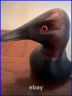 Vintage Big Sky Carvers Ducks Unlimited Wooden Duck Decoy Hand Painted Figurine