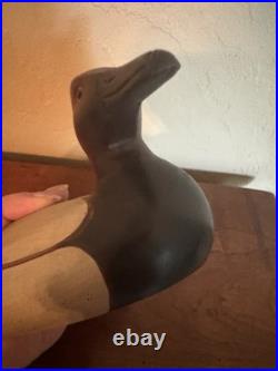 Vintage Big Sky Carvers Ducks Unlimited Wooden Duck Decoy Hand Painted Figurine