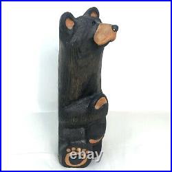 Vintage Big Sky Carvers Jeff Fleming Large Hand Carved Wood Bear 11.25 Tall