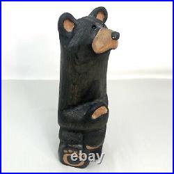 Vintage Big Sky Carvers Jeff Fleming Large Hand Carved Wood Bear 11.25 Tall