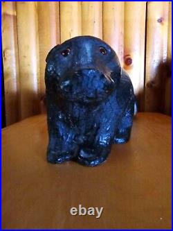 Vintage Big Sky Carvers Jeff Fleming Pine Wood Carved Skunk Sculpture