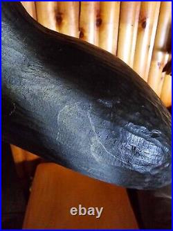 Vintage Big Sky Carvers Jeff Fleming Pine Wood Carved Skunk Sculpture