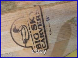 Vintage Big Sky Carvers Mallard Duck Wood Decoy with Anchor Weight Hunting Decoy