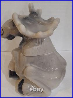 Vintage Big Sky Carvers Phyllis Driscoll Ceramic Gray Moose Cookie Jar 12 X 9