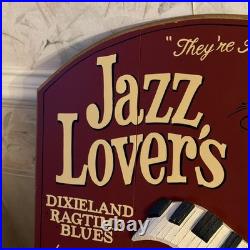 Vintage Big Sky Carvers Piano Bar Jazz Lovers Tavern Wood Sign Wall Hanging