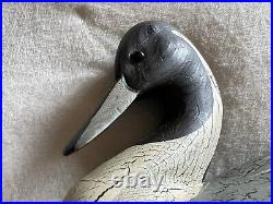 Vintage Big Sky Carvers Pintail Wood Decoy Duck Front Weight Anchor Glass Eyes
