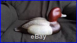 Vintage Big Sky Carvers Redhead Wooden Duck Decoy #267 Beautiful