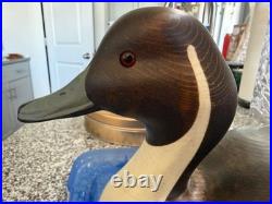 Vintage Big Sky Carvers Wood Pintail Duck Decoy Artist Signed Parker Goodman-20