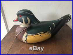 Vintage Big Sky Carvers Wooden Bird Wood Duck Drake DUCK DECOY -Signed Lee Smith