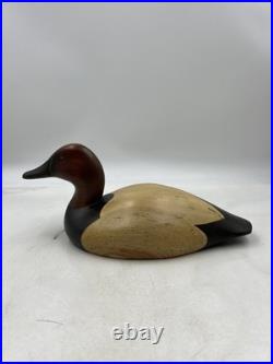 Vintage Big Sky Carvers Wooden Duck Decoy 2003 Canvasback Signed Tommy Findley 1
