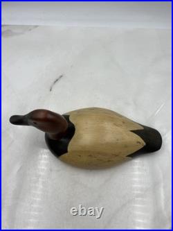Vintage Big Sky Carvers Wooden Duck Decoy 2003 Canvasback Signed Tommy Findley 1
