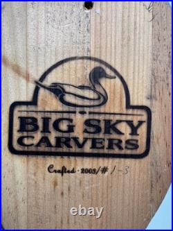 Vintage Big Sky Carvers Wooden Duck Decoy 2003 Canvasback Signed Tommy Findley 1