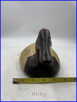 Vintage Big Sky Carvers Wooden Duck Decoy 2003 Canvasback Signed Tommy Findley 1
