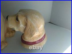 Vintage Canine Kitchen Collection By Big Sky Carvers Cookie Jar Yellow Lab 12.5