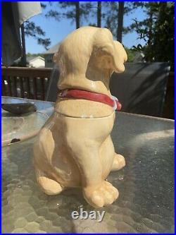 Vintage Canine Kitchen Collection Golden Lab Dog Big Sky Carvers Cookie Jar 2001