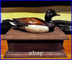 Vintage Ducks Unlimited Big Sky Carvers Mallard Decoy Stash Box