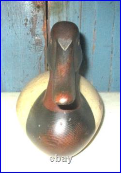 Vintage Ducks Unlimited Canvasback Drake Duck Decoy Signed Sally MC Murray